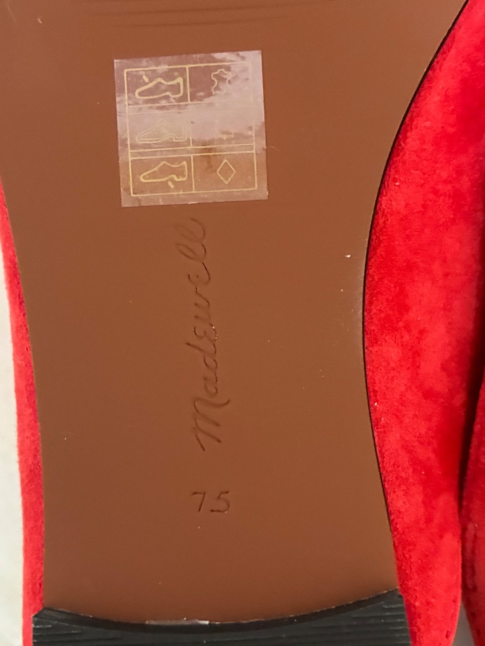 Madewell Greta mules in red suede - Picture 7 of 7